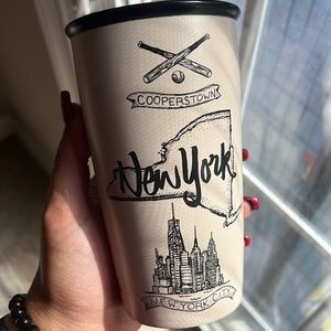 Starbucks Ceramic Coffee Travel Mug NY tribute